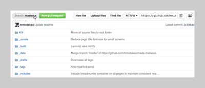 creating a new branch on GitHub